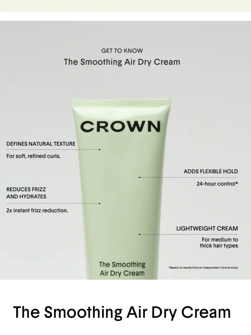 Nib Crown affair The smoothing air dry cream